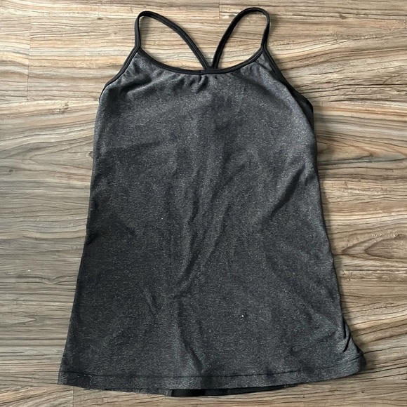 Nike tank top, built in sports bra, stretchy and grey - Picture 1 of 4